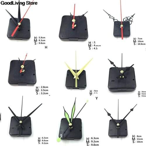 1set High Quality Hanging DIY Quartz Watch Silent Wall Clock Movement Quartz Repair Movement Clock Mechanism Parts with Needles