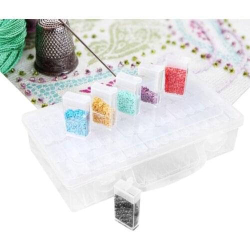 6/10/12/64 Slot Plastic Bottles Container Storage Box Diamond Painting Accessories Diamant Painting Holder Daimond Painting Box