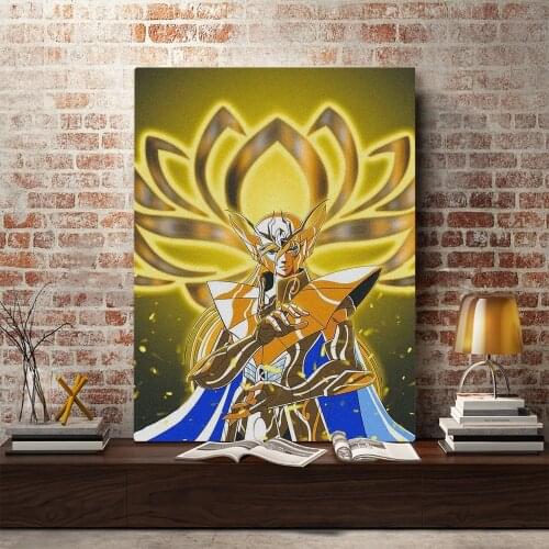 Virgo Shaka Saint Seiya Anime Canvas Home Decor Manga Painting Wall Art Decoration Prints Dorm Living Room Bedroom Poster