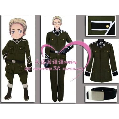 APH Axis Powers Hetalia Germany Ludwig Cosplay Costume Custom Made Any Size