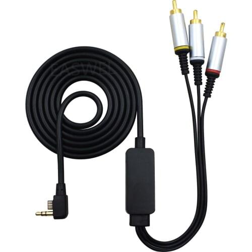 AV TV Cable RCA Audio Video Cable for Sony PSP Slim 2000 3000 Television T1Y2