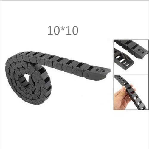 1M 10 x 10 mm R28 Plastic Cable Drag Chain For CNC Machine,Inside diameter not open cover