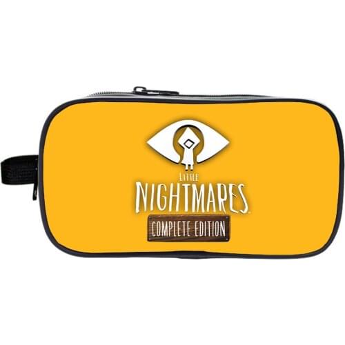 Little Nightmares Pencil Case Fashion Multifunction Stationery Bag Cute Cartoons Printing Boys Girls Zipper Pencil Bag