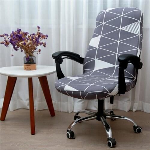 S/M/L Armchair Slipcover Stretch Spandex Office Rotating Lift Chair Cover Computer Chair Cover Anti-dirty Seat Chair Cover Case