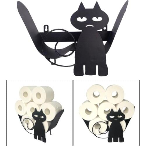 Toilet Roll Paper Holder Towel Iron Cast Storage Rack for Kitchen Tissue Paper Holders Bathroom Accessories