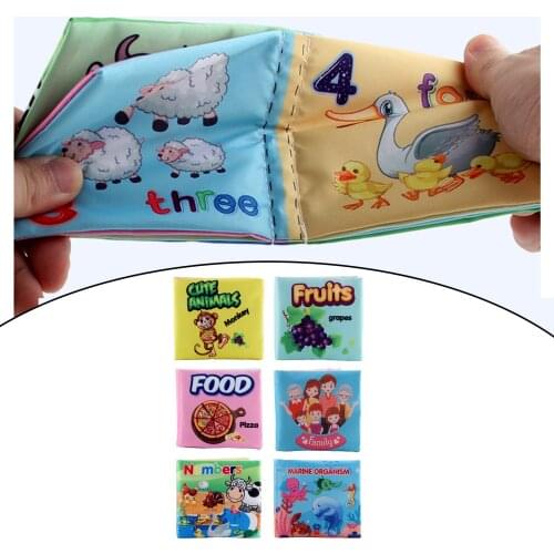 Baby Cloth Books Waterproof Touch and Feel Activity Fabric Book for Stroller Toys Baby Girl & Baby Boy Toys Gift Kids