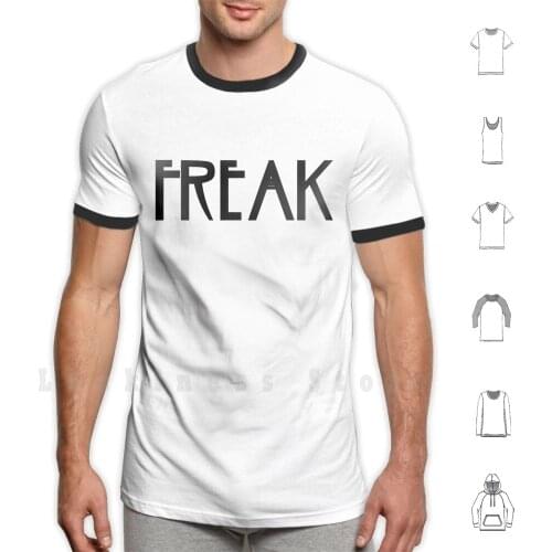 Freak T Shirt 6xl Cotton Cool Tee We Are All Freaks Ahs Horror Freakshow Evan Peters Tate Langdon Freak Goth Pastel Goth Morbid