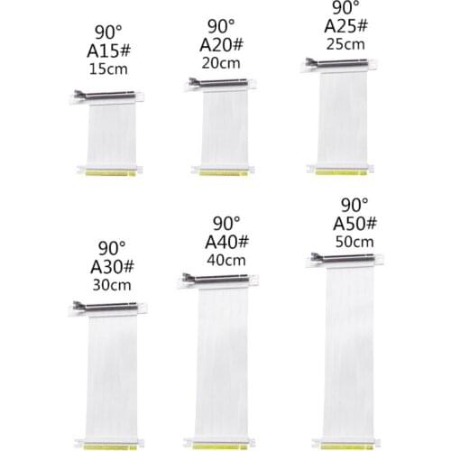 PCI Express 16x 3.0 Flexible Cable Connector Riser Card PCI-E X16 Gen3 Extension Port GPU Adapter For Graphics Vertical