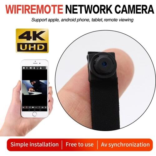 HD 4K DIY Portable WiFi IP Mini Camera P2P/AP Wireless Mini Camcorder Audio Recorder Micra Cam Remote View Suport Hidden tf card