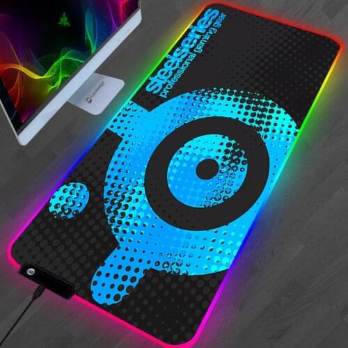 RGB Mouse Pad Gaming Accessories Steelseries Mousepad Xxl 900x400 Keyboard Gamer Desk Mat PC Gamer Table Speed LED LOL Mausepad