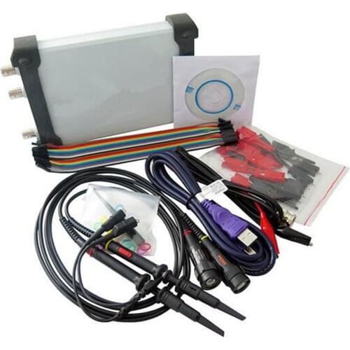 ISDS205X Virtual PC USB Oscilloscope DDS Signal and Logic Analyzer 2CH 20MHz Bandwidth 48MSa/s 8bit ADC FFT Analyzer