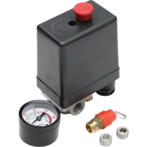 Air Compressor Pump Pressure 90-120 Psi Switch Control Valve 12 Bar 240V 4 Port Hot