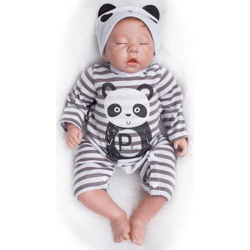 Reborn cute baby boy doll 19"48cm soft silicone reborn baby dolls toys for child present birthday gift bebes reborn