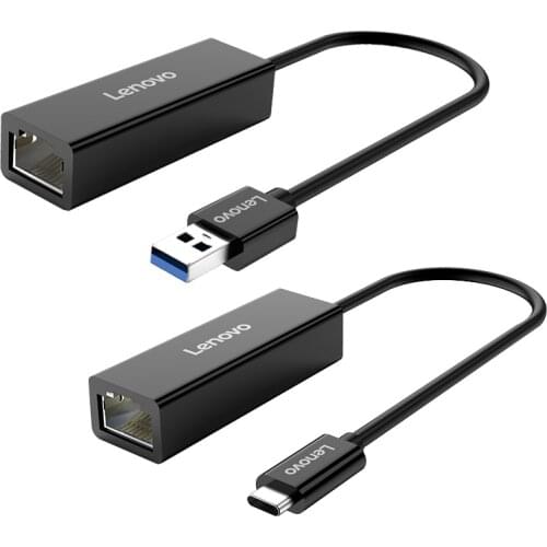 Lenovo USB3.0 Type C To RJ45 Wired 1000M Gigabit Ethernet Port Adapter For Desktop Computer Laptop Ultrabook MacBook Converter