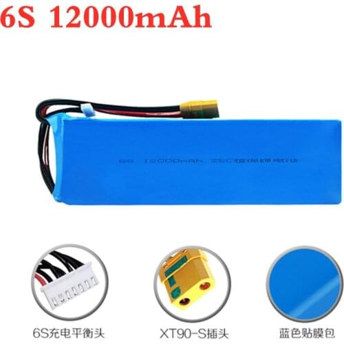 6s Lithium Battery 22.2V 12000mAh 25C 6S for Agricultural Spraying Drone Spare Parts 22.2v RC lipo Battery Pack XT90s 1PCS