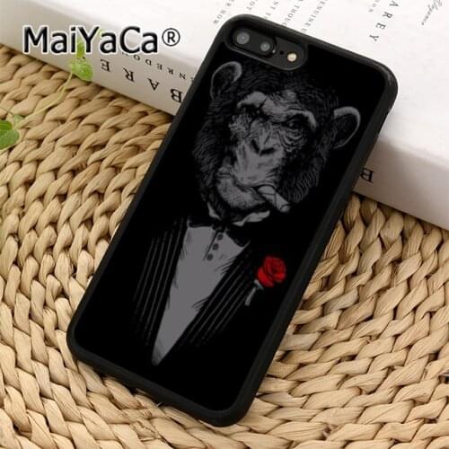MaiYaCa smoking monkey Phone Case Cover For iPhone 11 pro 5 6s 7 8 X XR XS max Samsung Galaxy S5 S6 S7 edge S8 S9 plus