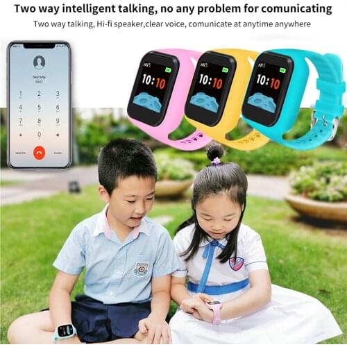 Multifunction Waterproof Anti-lost Smart Watch Phone Tracker Locater Monitor with 1.3inch Screen for Kids Children