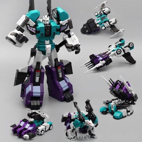 2019 new G1 Transformation MF-27 MF27 Greatshot Sixshot MFT Model Pioneer Series deluxe lever Action Figure Robot Toys MF-27