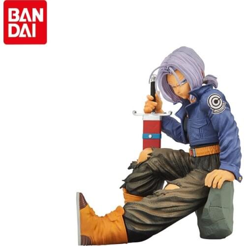 Bandai Genuine BWFC Dragon Ball Anime World Figure Colosseum Trunks PVC Action Figures Collections Model Toys Gifts For Children