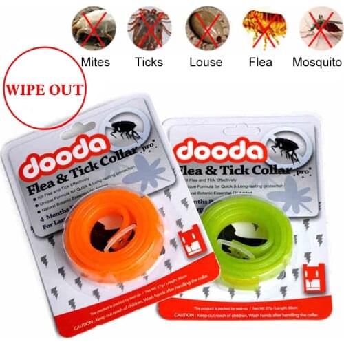 4pcs Practical Insecticidal Anti Flea Pet Dogs Cat Collar Adjustable Anti-insect Mosquitoes Dog Ring Straps protection DOODA