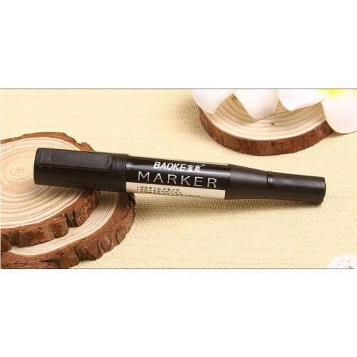 Twin Tip Permanent Art Marker Pen Big Volume Fast-Dry CD Marker Water-resistant Black Blue Red Brush Pen