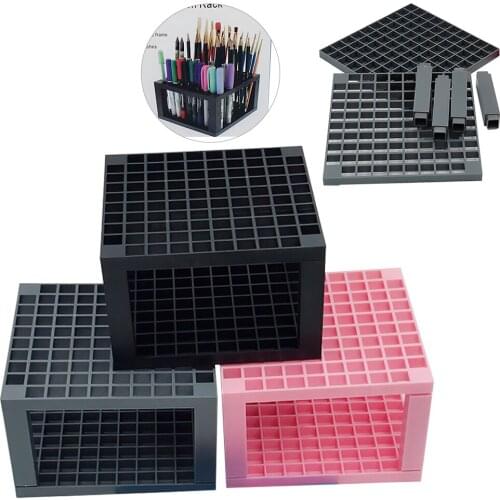 96 Holes Pen holder Pencil Stand Brush Collector Desktop for Student Desk Organization Rack Art Makeup Tools Collector Office