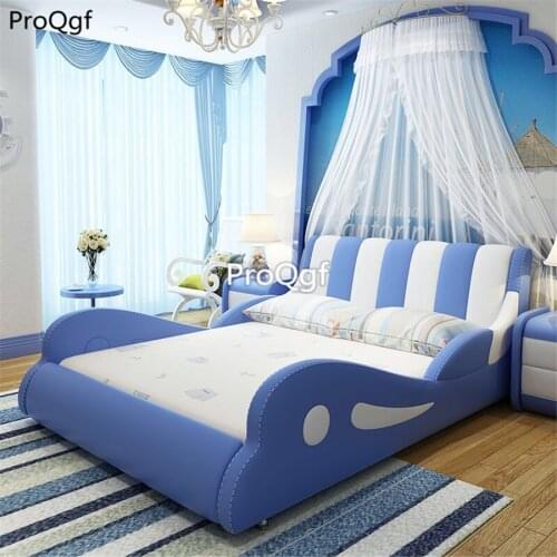 Prodgf 1 Set 120*190cm sea wave series Children Bed No Mattress