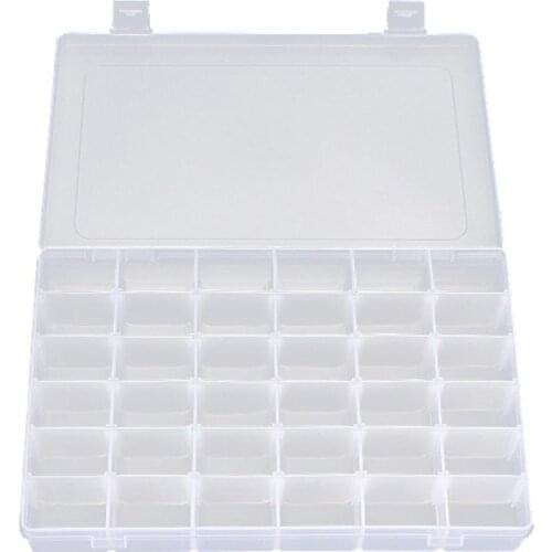36 grid transparent storage box jewelry tool box Food grade PP material storage box plastic parts storage box