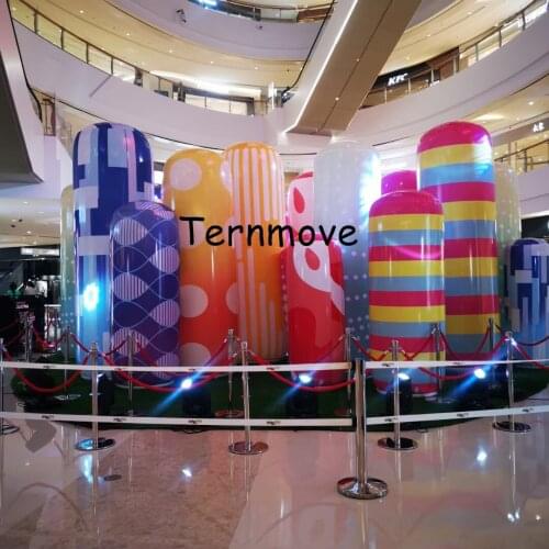 Advertising inflatable tumbler Interaction for hotel hall decoration Inflatable PVC Toys promotion inflatable clear tube tumbler