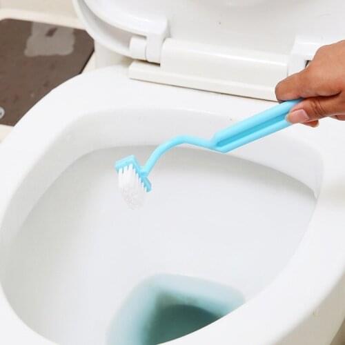 S-shaped Toilet Brush, Bathroom Curved Brush, To Remove Dead Corners Inside The Toilet, V-shaped Curved Cleaning Brush