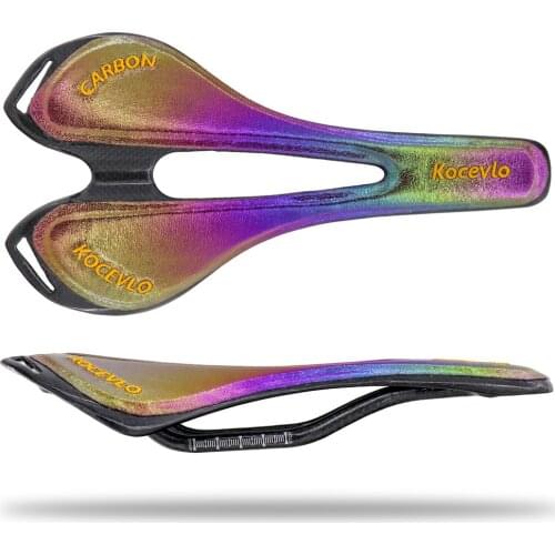 Multicolor carbon saddle Mtb carbon fibre road bike saddle 270x143mm for cycling seat matte bike spare parts