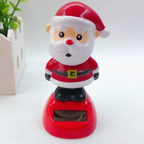 Car Decoration Solar Powered Dancing Swinging Solar Dancing Snowman Christmas Solar Powered Dancing Toy Decor
