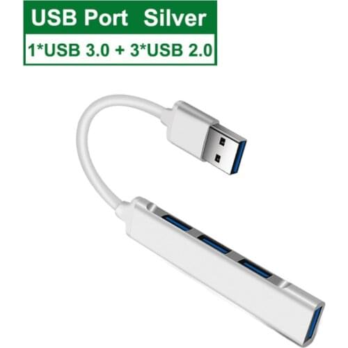USB 3.0 Hub USB Hub 3.0 4 Port Multi Splitter Adapter 3 Hab Power Adapter OTG Multiple Expander 2.0 USB3 Hub with Switch for PC