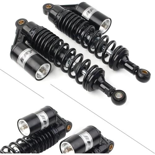 320mm Rear Air Shock Absorber Air Suspension Replacement Black Universal Motorcycle Accessories Parts 1Pair