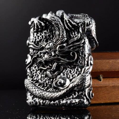 ZORRO Flint Lighter Grinding Wheel Gasoline Kerosene Lighters Metal Heavy Dragon Lighter Cigarette Smoker Gift Gadgets For Man