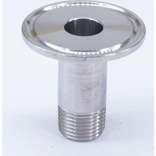 1/2" NPT Male x 1.5" Tri Clamp SUS 304 Stainless Steel Sanitary Fitting Coupling For Home Brew Beer