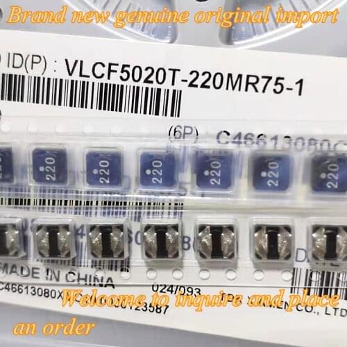 10PCS VLCF5020T-220MR75-1 150M 100M 101M 2R2 2R7 4R7 3R3 330M 470M 220M New Original 5x5x2mm 22UH Patch Shielded Power Inductor