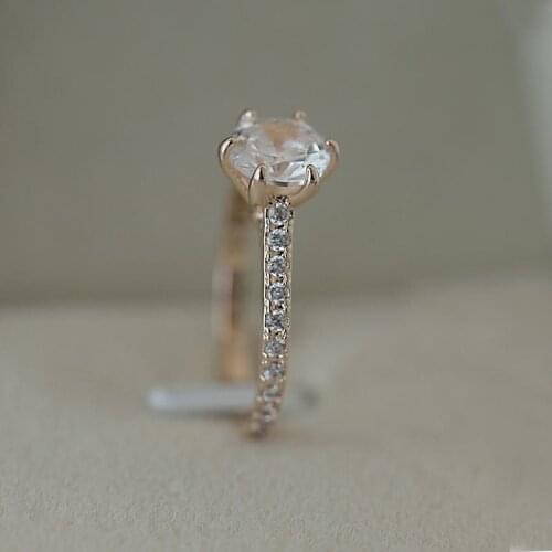 2021 Fashion Crystal Rhinestones Rings For Women Wedding Band Jewelry Accessories Luxury Women Rings