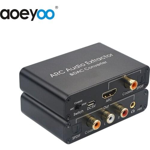 Aoeyoo HDMI Audio Return Channel ARC&DAC Audio Converter with 3.5mm digital audio Digital audio converter