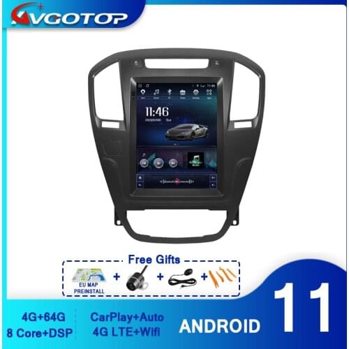 AVGOTOP Android 9.0 Tesla vertical screen Car Radio GPS Multimedia for OPEL INSIGNIA 2008-2011 Vehicle DVD Player