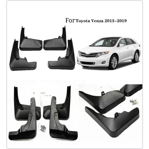 4pcs Front Rear Mudguard For 2013-2019 TOYOTA VENZA Fender Flares Mudguards Mudflaps Mud Flaps Splash Guards Car Accessories