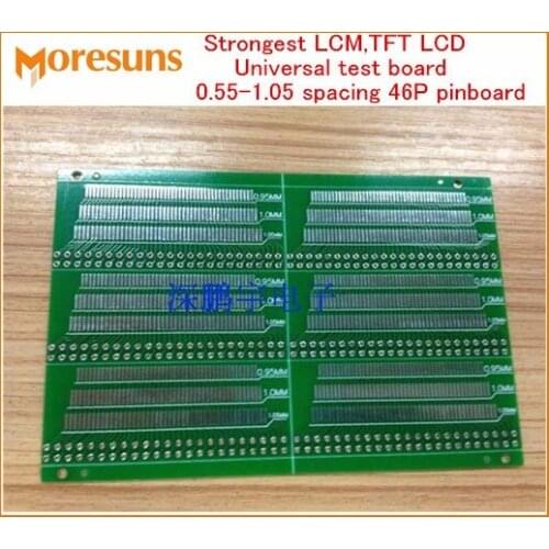 Fast Free Ship 50PCS/lot Strongest LCM,TFT LCD Universal test board,universal adapter plate,0.55-1.05 spacing 46P pinboard
