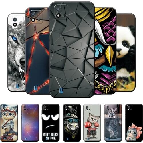 For Realme C11 2021 Case Soft Silicone Cover For OPPO Realme C11 2021 6.52" TPU Cool Phone Shell For Realme C11 Shockproof Case