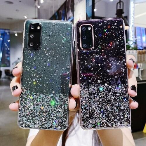 Case For Xiaomi Redmi Note 9T 10T 8T 8 Y2 10 9 9A 9C 9S Lite Ultra Poco F2 M2 M3 X2 X3 NFC Pro Max Glitter Silicone Back Cover