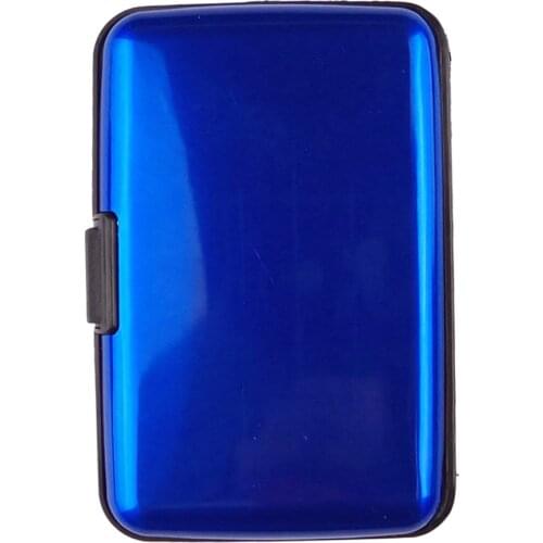 Card Holder Protector Wallet Men Aluminium Metal mini bag Waterproof Business ID Credit Wallet Plastic Pocket Case holders6L3