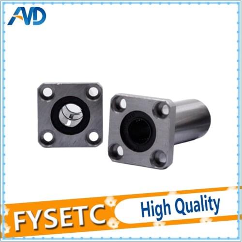 1PC LMK12LUU LMK12L Long Type Flange Bearing Linear Bush LMK12L LMK12LUU For 3D Printer Ultimaker 2 UM2 CNC Parts