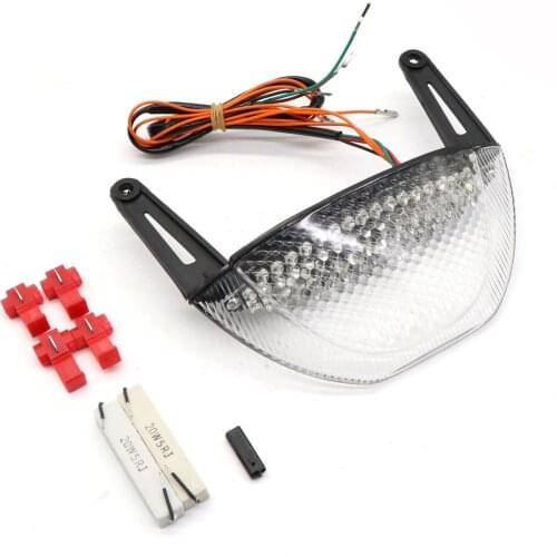 For Honda CBR600RR CBR 600 RR 2007 2008 2009 2010 2011 2012 E-Mark Rear Tail Light Brake Turn Signals Integrated LED Light