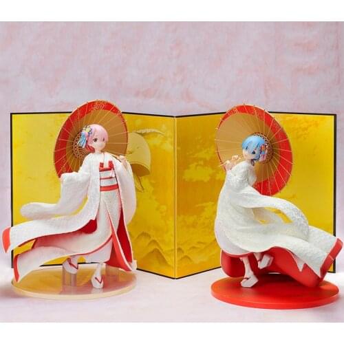 Re Life in a different world from Zero muku Reimu Furyu re zero figure PVC Action Figures Collection Model toys Doll Gift