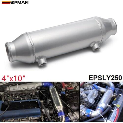 Epman Barrel Style Cooler Liquid to Air Intercooler 4"x10" ID/OD 2.5" For Supercharger Engine EPSLY250