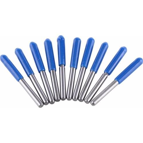 10pcs CNC Milling Cutter 3.175mm End Mill Cutting Tools Double Straight Two Flutes Router Drill Bits 22mm 17mm